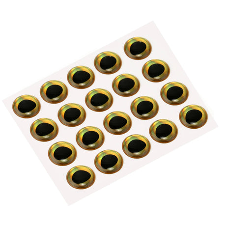 3D Predator Eyes 10mm Rainbow gold