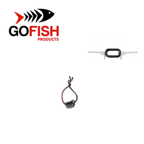 Anelli ovali congiuntura finale Tippet Ring Go-Fish