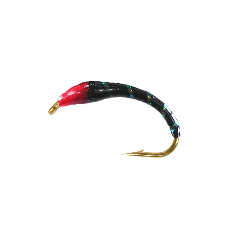 Black iridescent rib ninfa Go-Fish