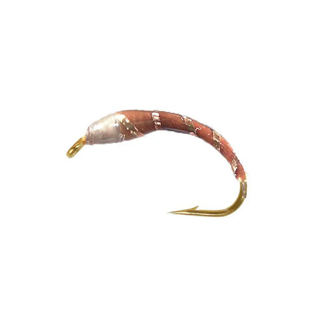 Brown tinsel rib ninfa Go-Fish
