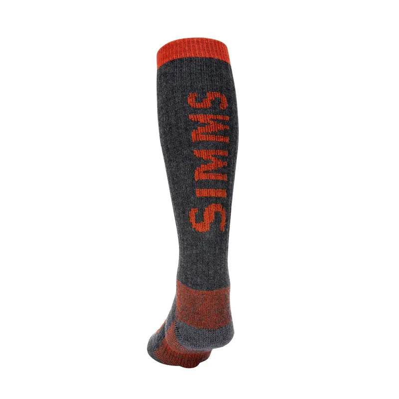 Simms Merino Thermal OTC Sock Carbon Simms