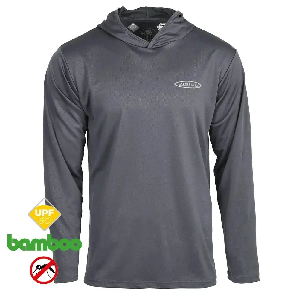 Felpa Vision Bamboo Bug & UV Hoodie Ash Vision