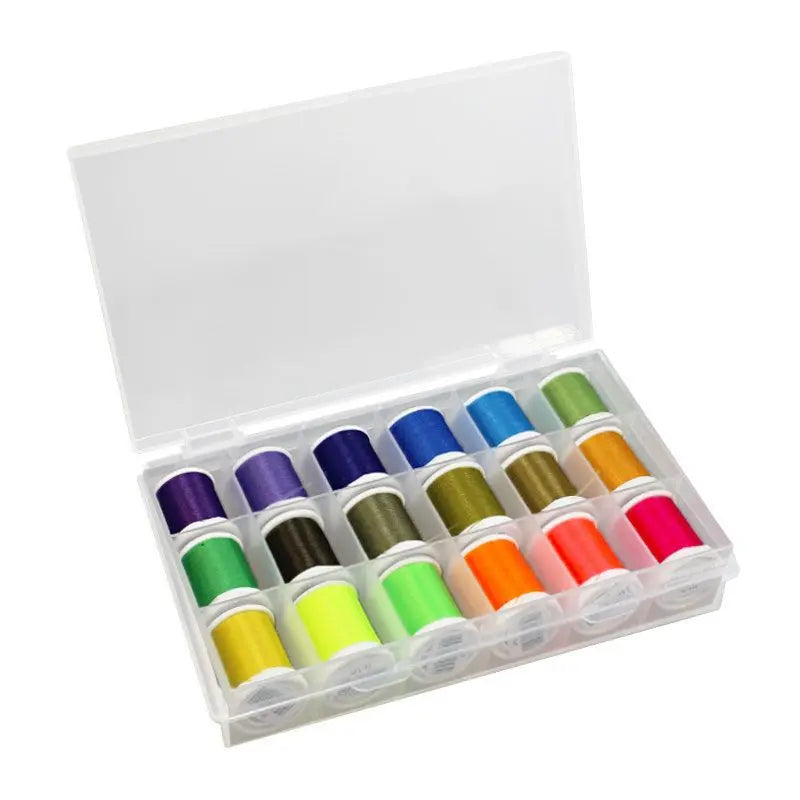 Filo di montaggio Floss 210 Den. Textreme Box II 18 assorted colors