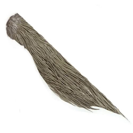 Half Rooster Saddle col. medium grey dun (Premium Grade) - Go - Fish
