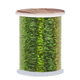 Holographic flat tinsel Go-Fish Olive Small - 0,3mm