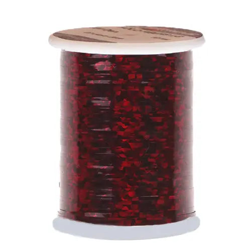Holographic flat tinsel Go-Fish Bordeaux Medium - 0,9mm