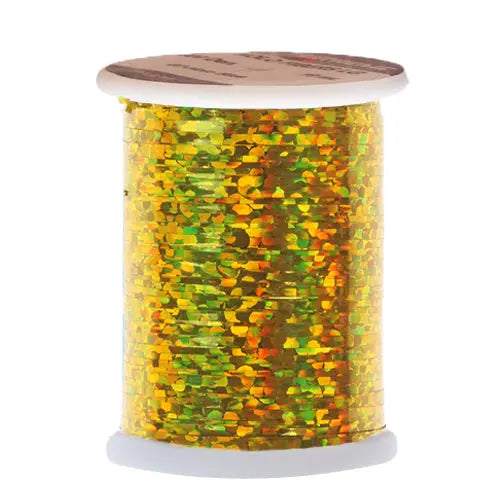 Holographic flat tinsel Go-Fish Lemon Medium - 0,9mm