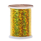 Holographic flat tinsel Go-Fish Lemon Medium - 0,9mm