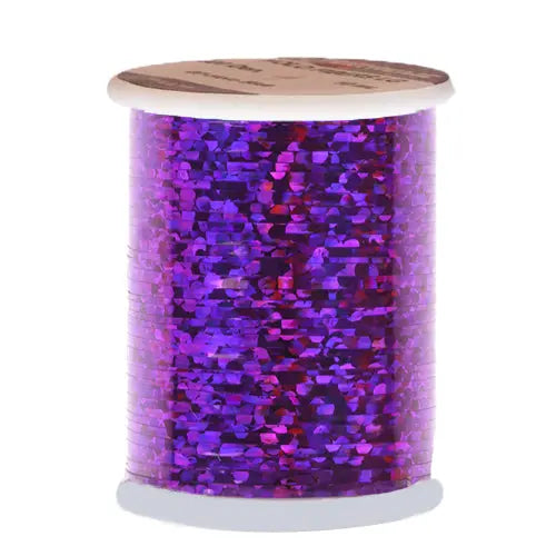 Holographic flat tinsel Go-Fish Purple Medium - 0,9mm