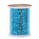Holographic flat tinsel Go-Fish Turquoise Medium - 0,9mm