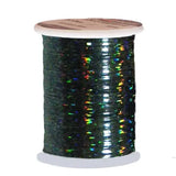 Holographic flat tinsel Go-Fish Black Medium - 0,9mm
