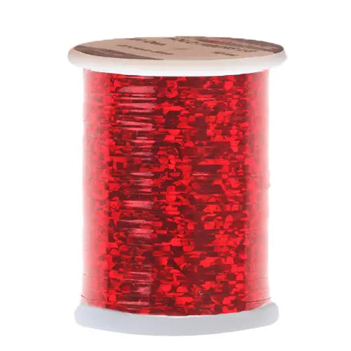 Holographic flat tinsel Go-Fish Red Medium - 0,9mm