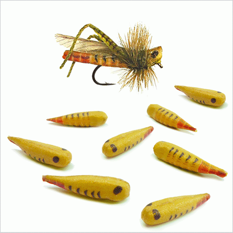 Hopper Body Go-Fish Yellow - 22mm