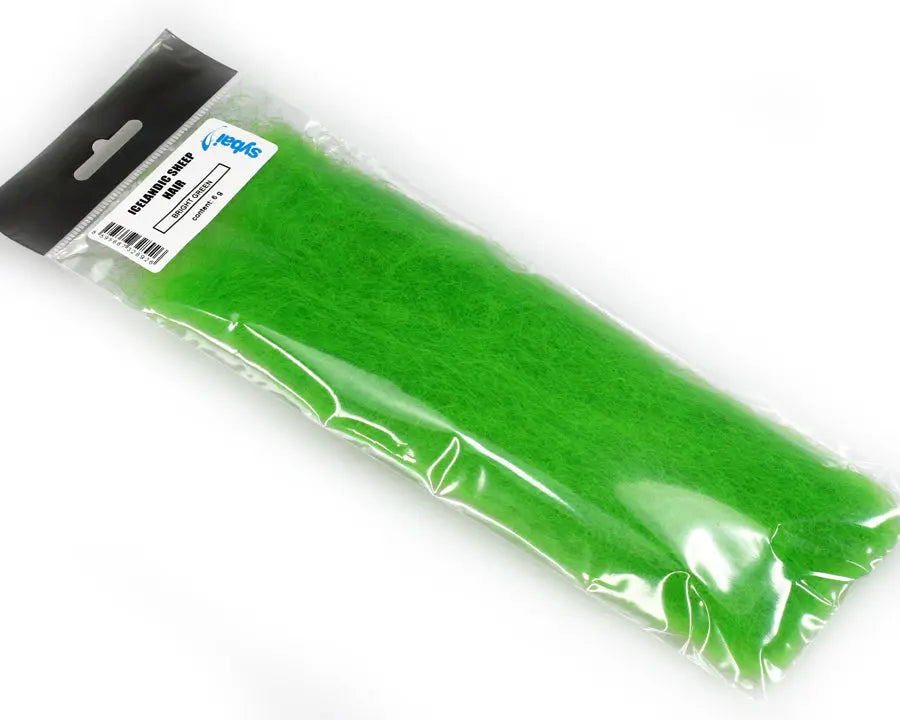 Icelandic Sheep Hair Sybai Bright green