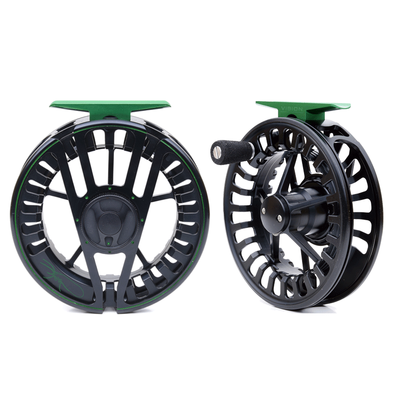 Mulinello da Pesca a Mosca GLA7/8 GLA5/6, con Lenza da Pesca a Mosca Necessaria, Mulinello Offset Sinistro/Destro Accessori per la Pesca a Mano, Resistente (Arancione GLA7/8