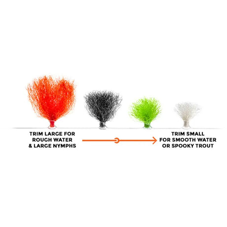 New Zealand Strike Indicator Wool fluo green Go-Fish