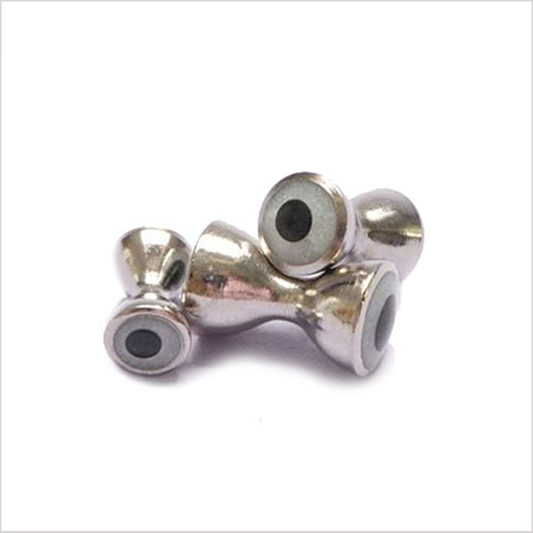Occhi piombati 3D per streamer Go-Fish Ø 4,0mm / silver-white