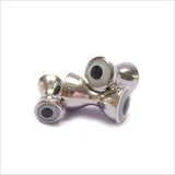 Occhi piombati 3D per streamer Go-Fish Ø 4,0mm / silver-white