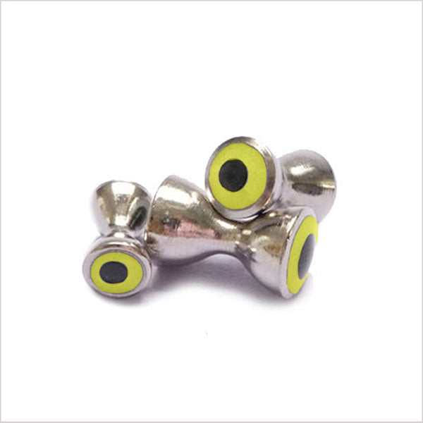 Occhi piombati 3D per streamer Go-Fish Ø 4,0mm / silver-yellow