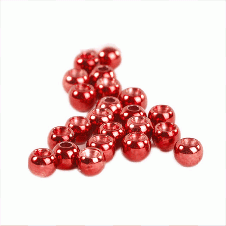 Palline in ottone col. metallic red Go-Fish