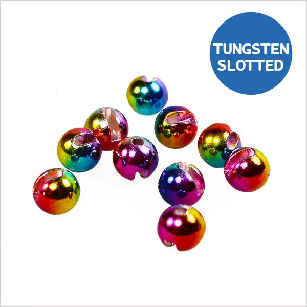 Palline in tungsteno con taglio col. metallic rainbow Go-Fish