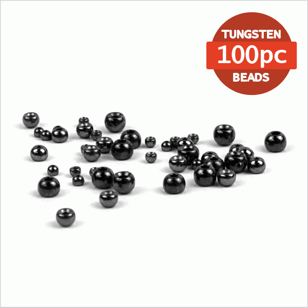 6 Teste Di Perline In Tungsteno Nero UV Per Mosche Da Pesca - Esche Per Steelhead E Salmon - Foto 4