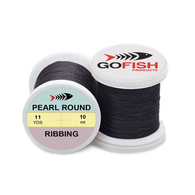 Pearl Round Tinsel Fine Go-Fish Black