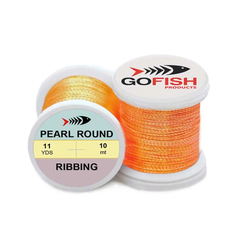 Pearl Round Tinsel Fine Go-Fish Pearl fluo orange dark
