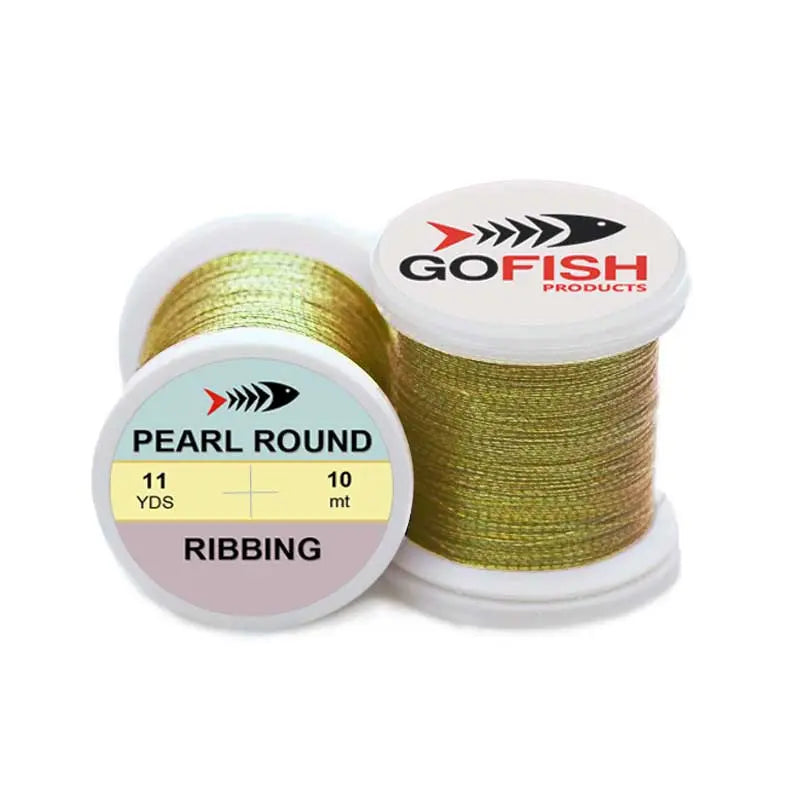 Pearl Round Tinsel Fine Go-Fish Pearl olive light