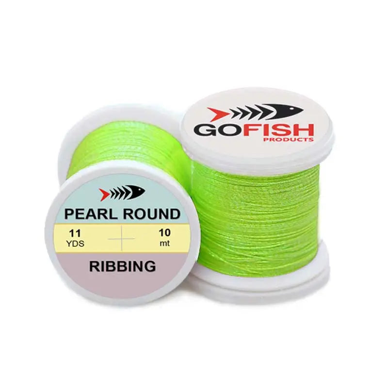 Pearl Round Tinsel Fine Go-Fish Pearl chartreuse