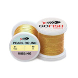 Pearl Round Tinsel Fine Go-Fish Gold