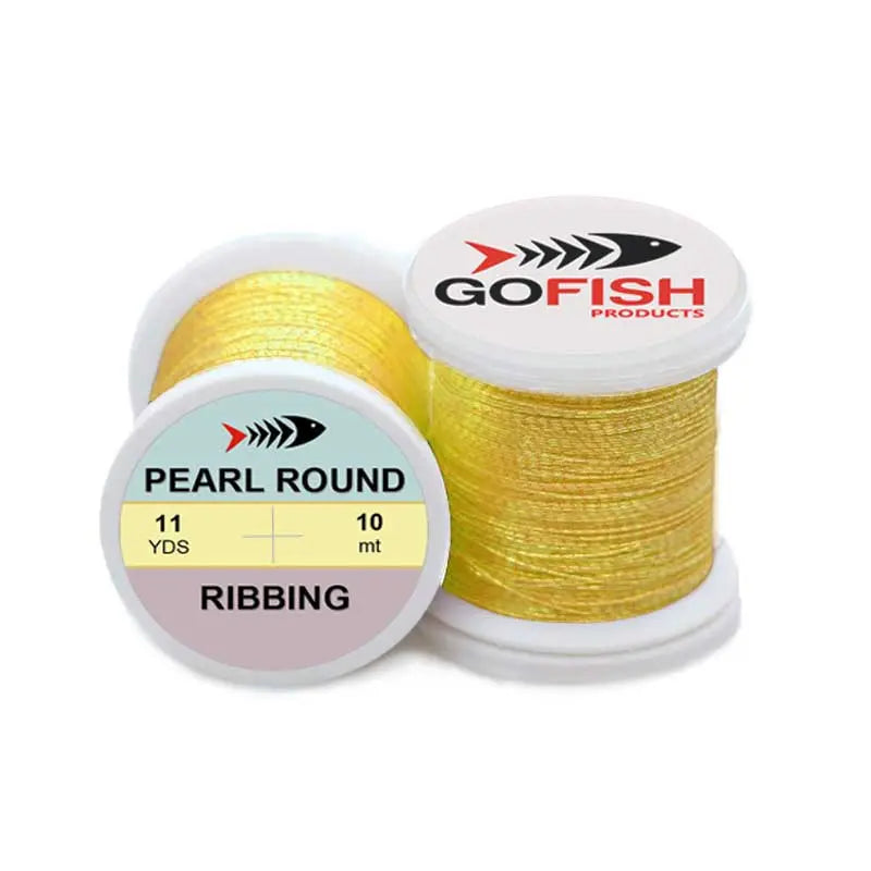 Pearl Round Tinsel Fine Go-Fish Gold yellow