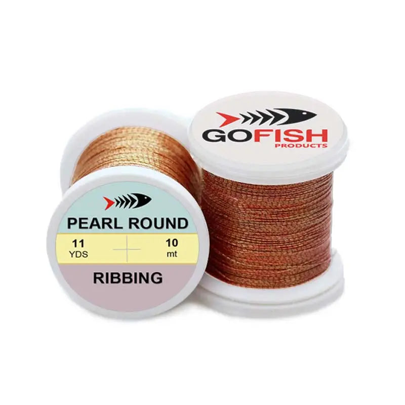 Pearl Round Tinsel Fine Go-Fish Pearl red
