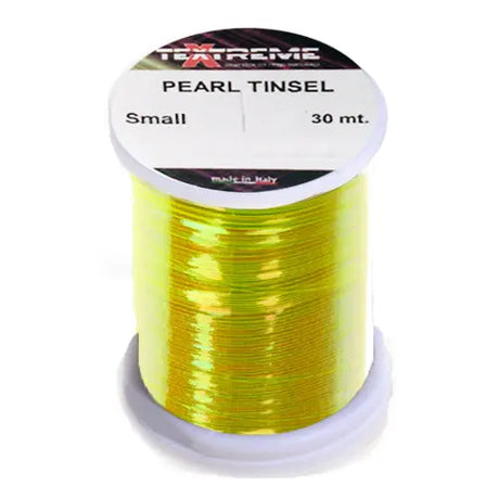 Pearl Tinsel piatto 0,30mm Textreme Pearl fluo yellow