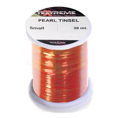 Pearl Tinsel piatto 0,30mm Textreme Pearl red