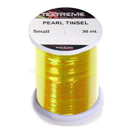 Pearl Tinsel piatto 0,30mm Textreme Pearl yellow