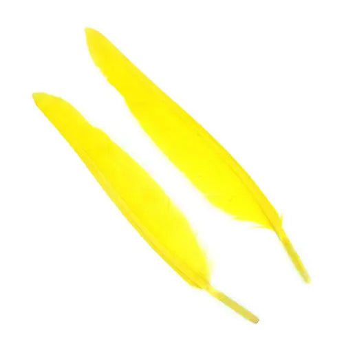 Penne delle ali di anatra | Duck Quills Go-Fish Yellow