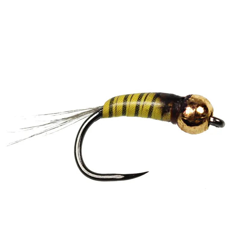 Perdigones Tungsten Nymph Gold Yellow Olive BL Go-Fish