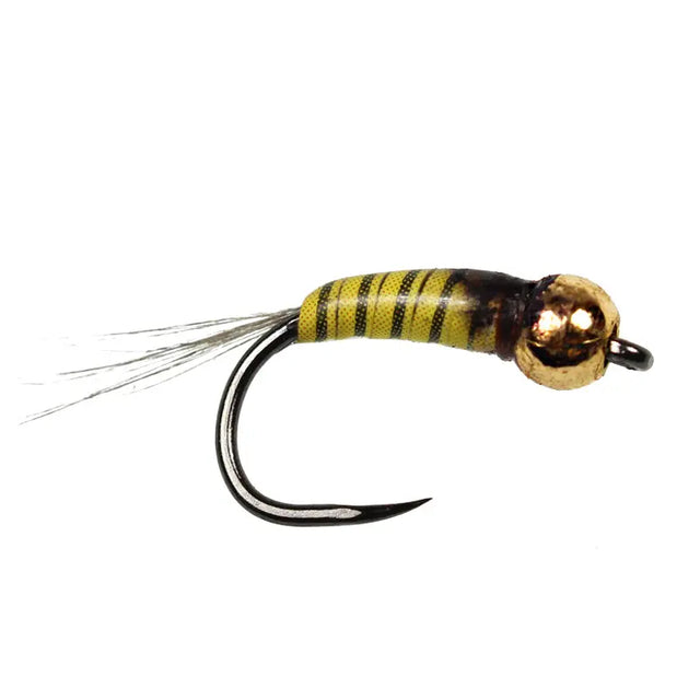 Perdigones Tungsten Nymph Gold Yellow Olive BL Go-Fish