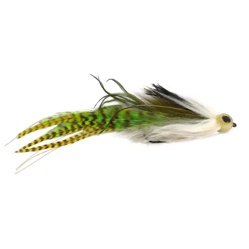 Pike Long Tail Streamer col. black / chartreuse Go-Fish