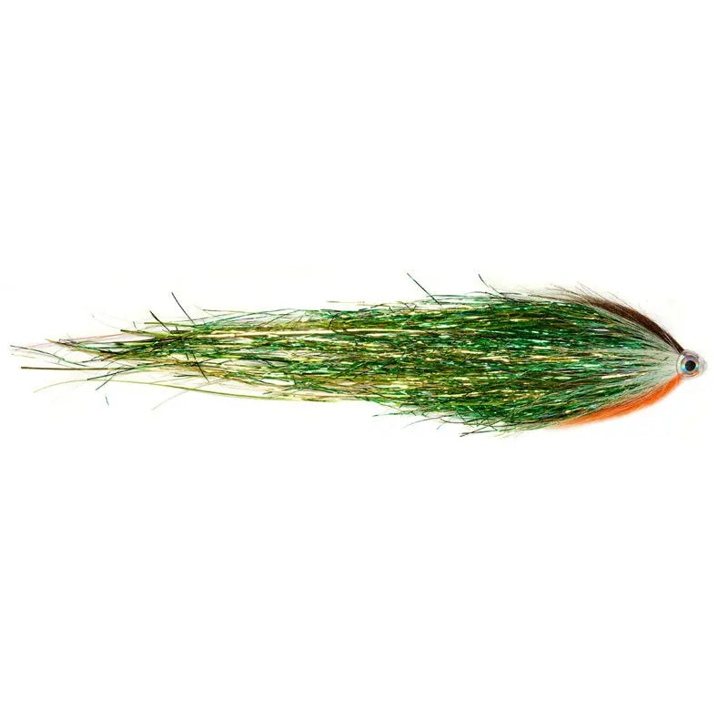 Pike Tube Fly Green Gold 25/35cm Go-Fish 25cm