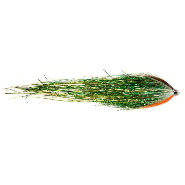 Pike Tube Fly Green Gold 25/35cm Go-Fish 25cm