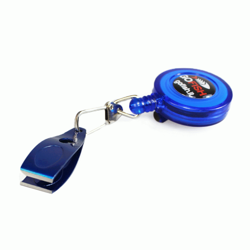 Pin on reel blue con cutter (Tagliafilo) Go-Fish