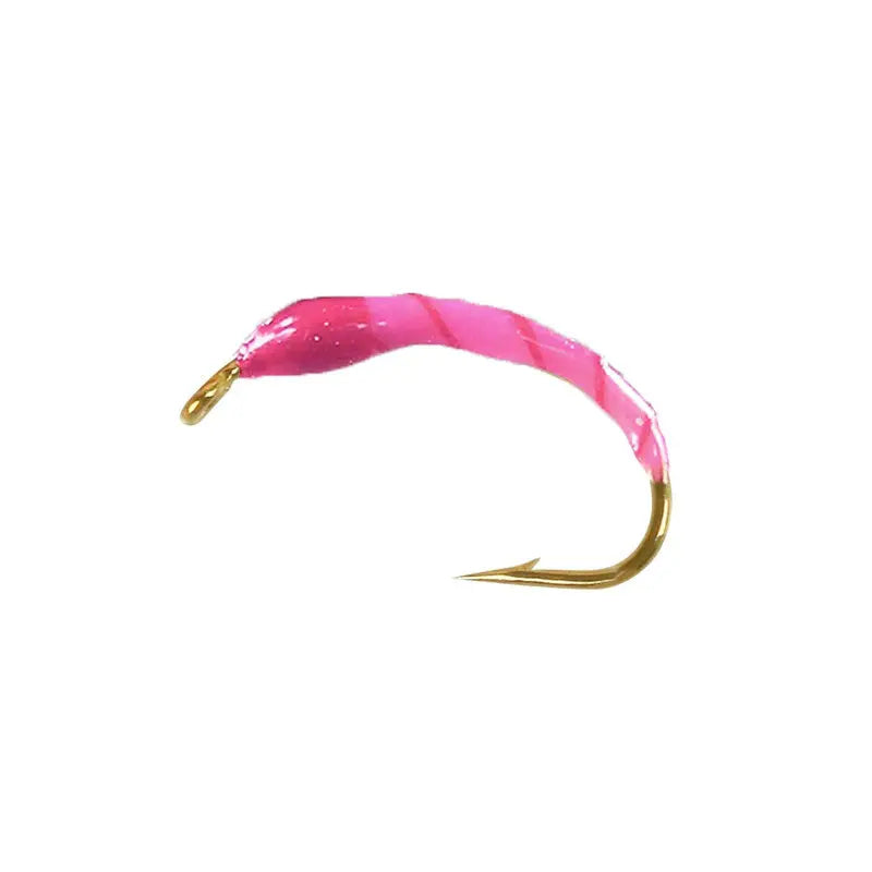 Pink red ribbed ninfa Go-Fish