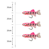 Premium Amettiere sabiki per persico Go-Fish 04 Fishy / #6 / 120cm / 0,28mm