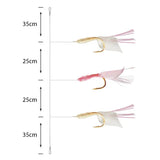 Premium Amettiere sabiki per persico Go-Fish Mod. 96 / #6 / 120cm / 0,30-028mm