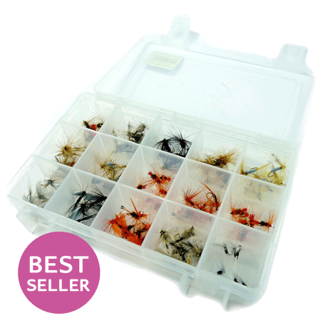 Selezione mosche secche 90 pezzi Go-Fish