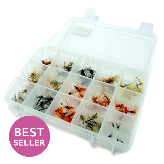 Selezione mosche secche 90 pezzi Go-Fish