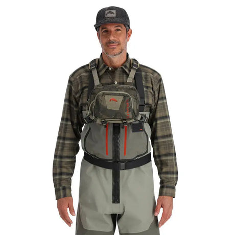 Simms Tributary Hybrid Chest Pack Camo Olive Drab Simms