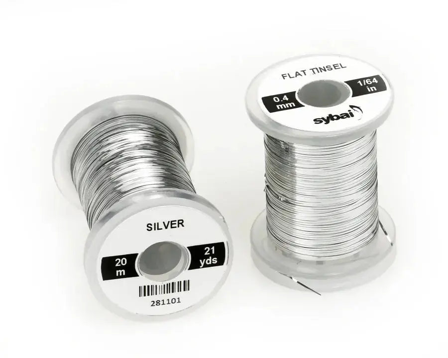 Sybai Flat Tinsel 0,4 mm Sybai Silver